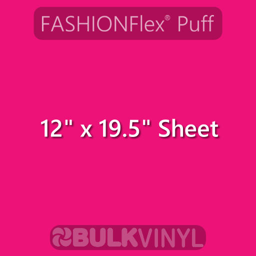 FASHIONFlex Puff HTV Neon Pink (36) 12″ x 19.5″ –